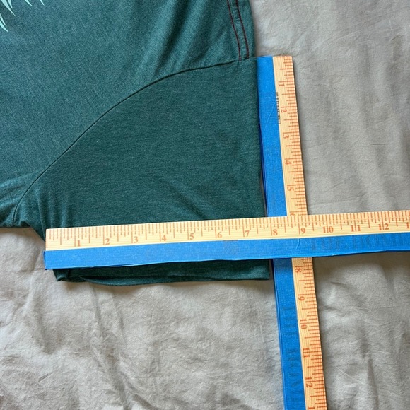 RVCA T Shirt Men's XXL Graphic Balance of Opposites Vintage Dye Slim Fit Green - Picture 10 of 11